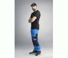 6241 Pantalones largos de trabajo elásticos AllroundWork Slim Fit con bolsillos flotantes color azul verdadero/ negro